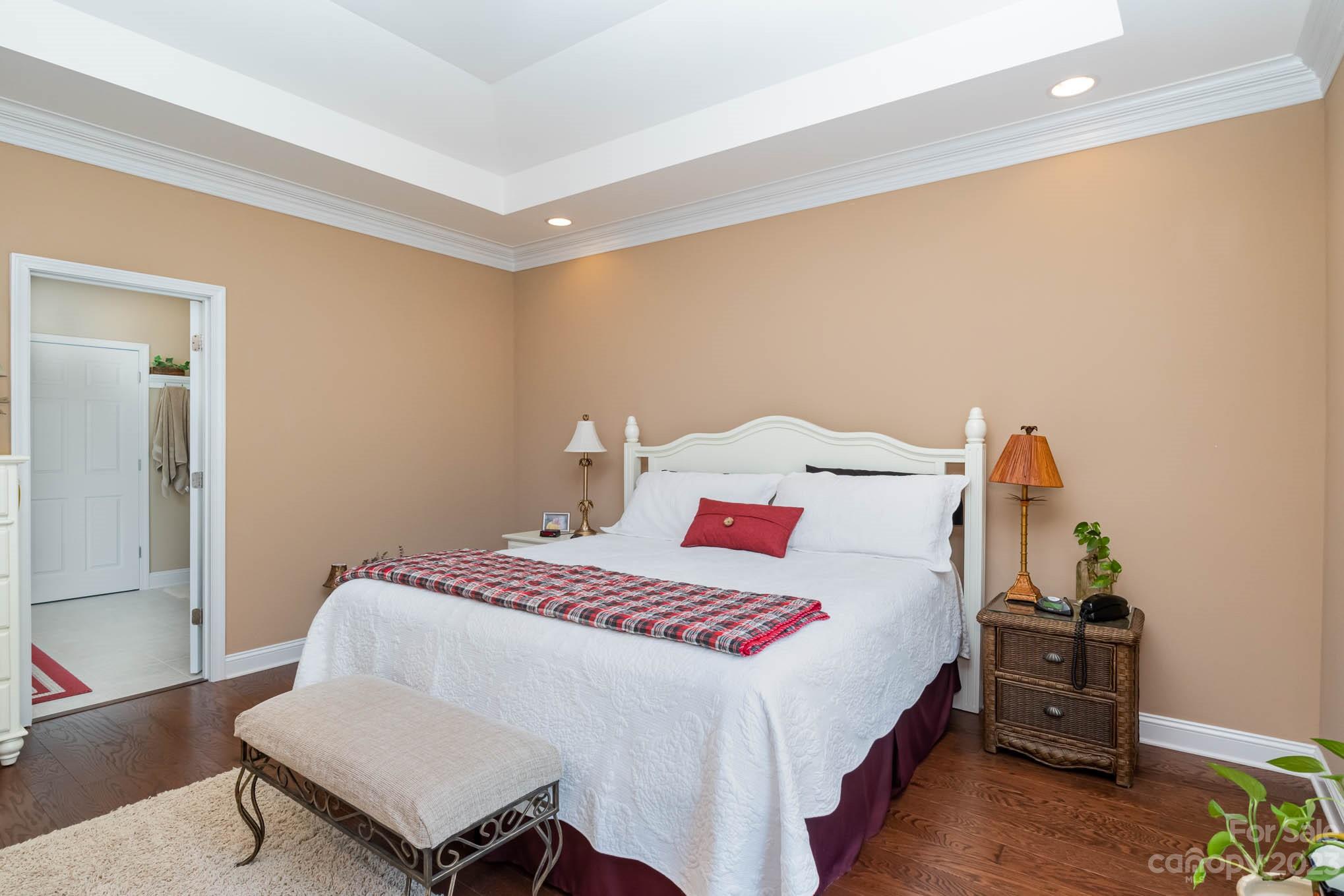 2255 South Paraham Road York, SC 29745 - Photo 16 of 33 a bedroom with a bed and wooden floor