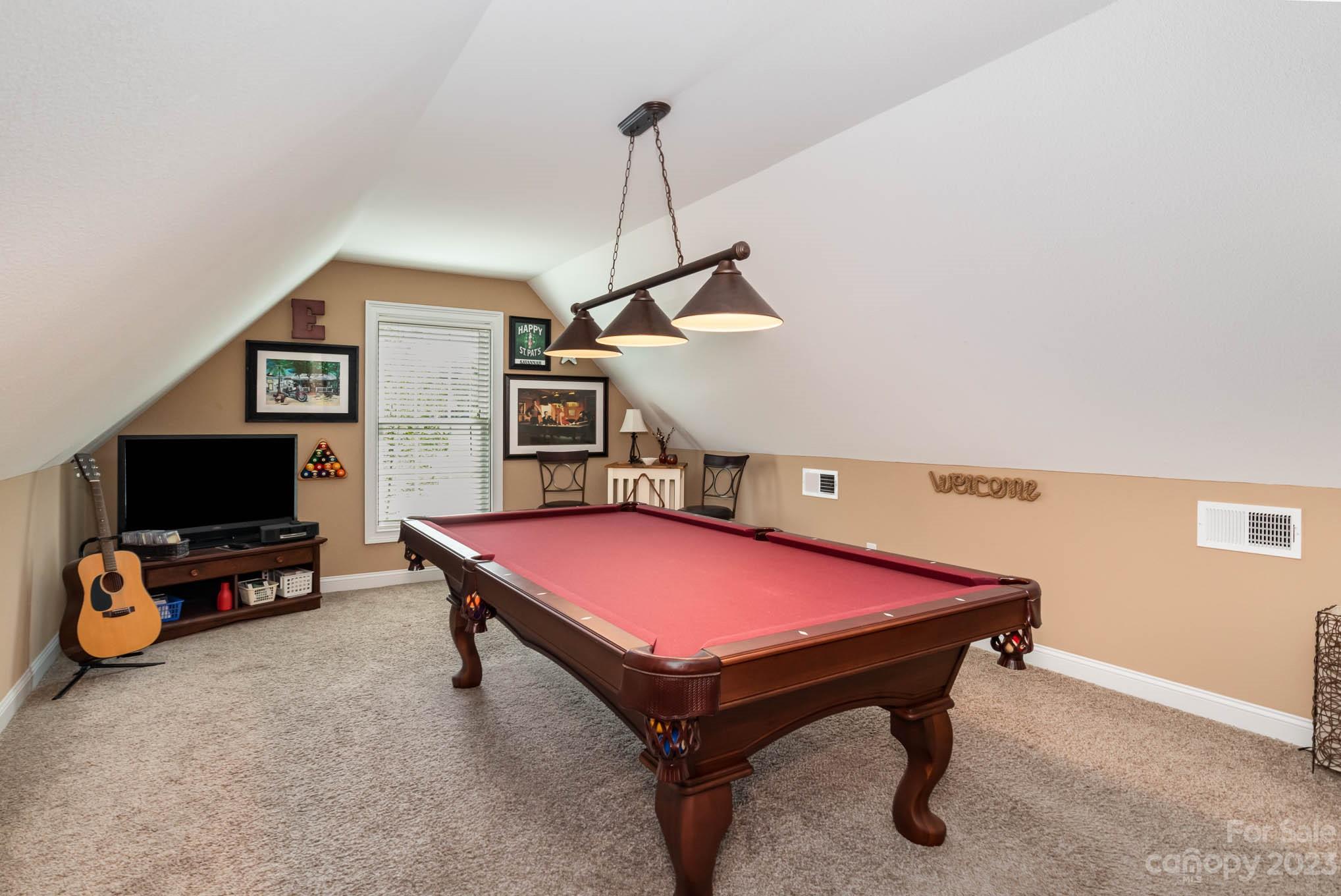2255 South Paraham Road York, SC 29745 - Photo 22 of 33 a room with pool table and a flat screen tv