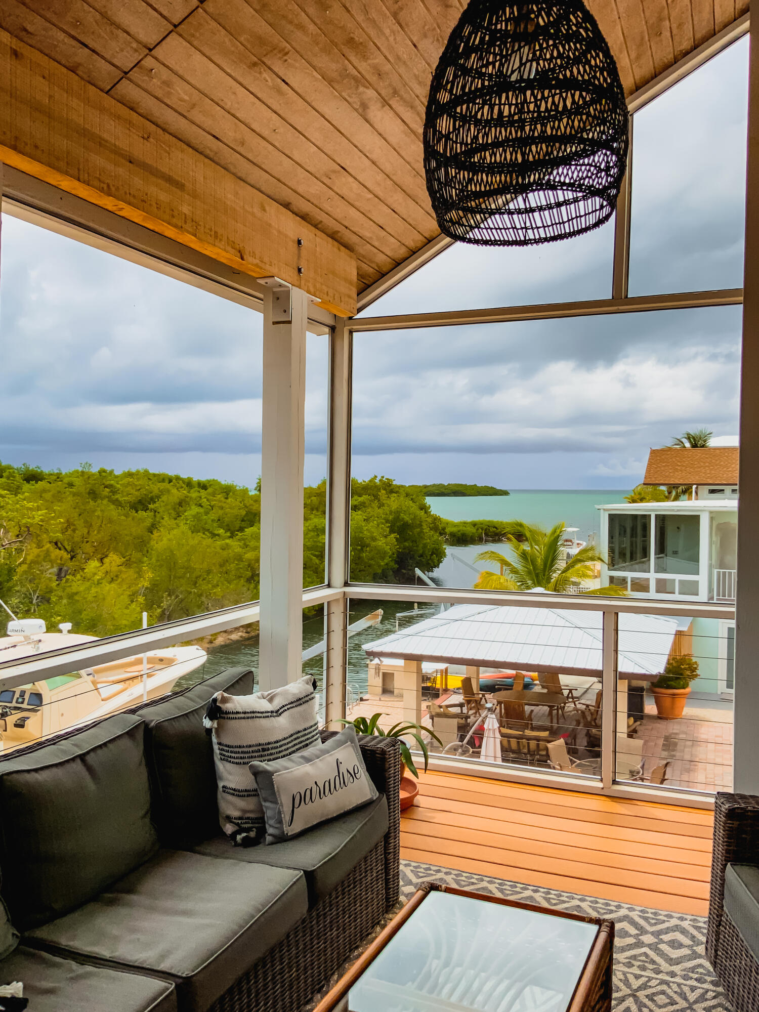 1211 Mockingbird Road Key Largo, FL 33037 - Photo 32 of 53 Screened Patio with a View