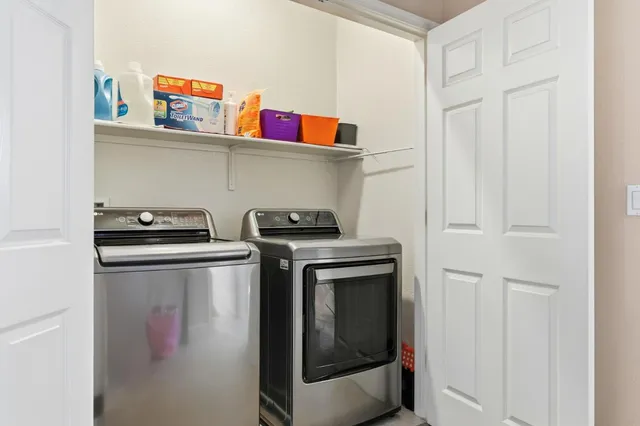 a view of a garage room