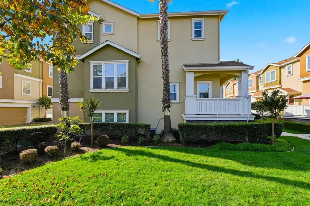 a view of a house with a patio