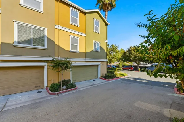 a view of a building with a street