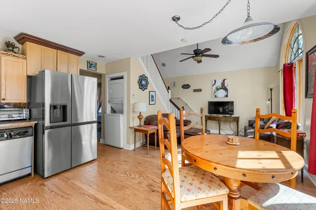 a view of city and mountain