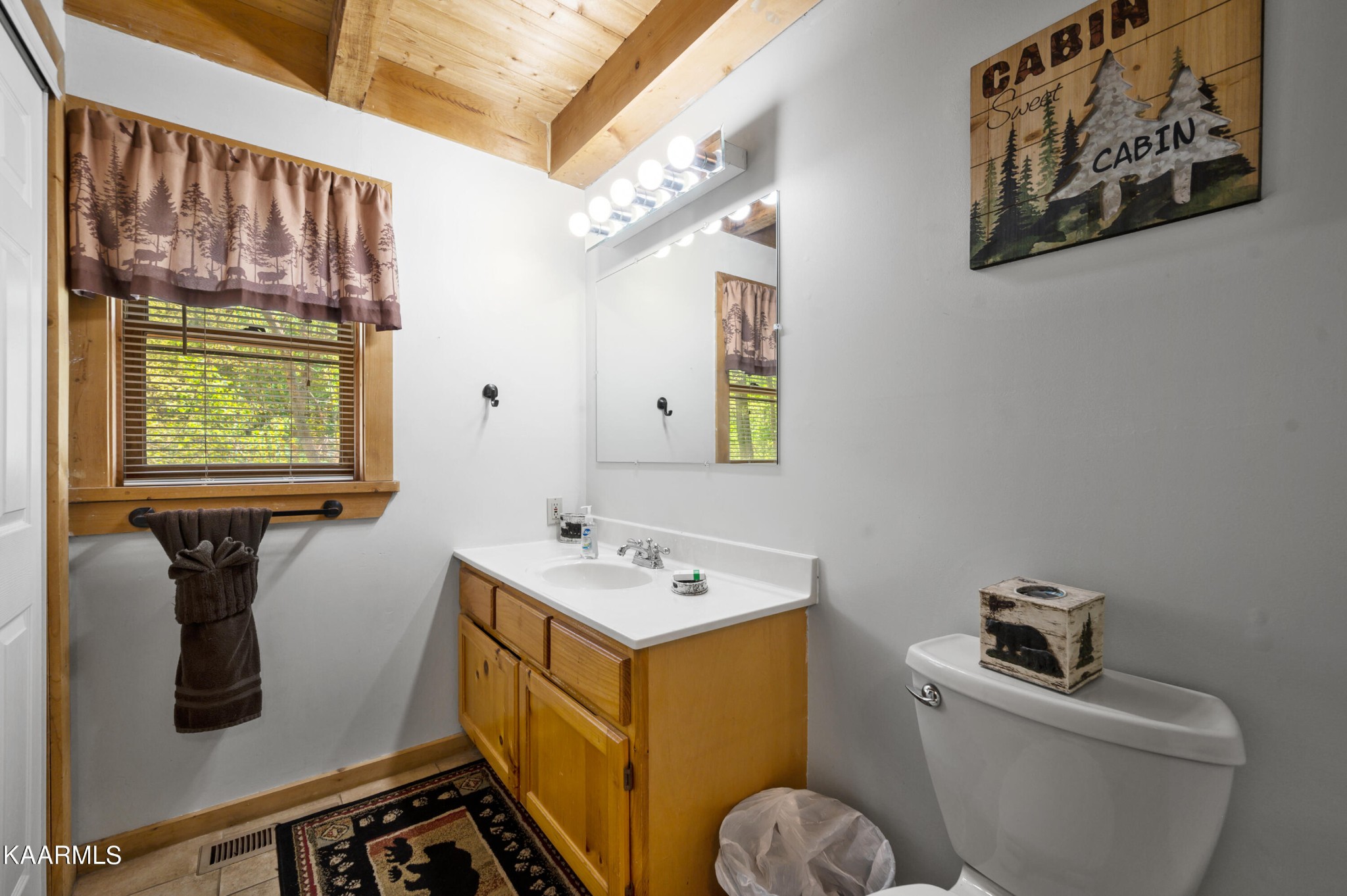3138 North Clear Fork Road Sevierville, TN 37862 - Photo 23 of 35 a bathroom with a toilet sink and mirror