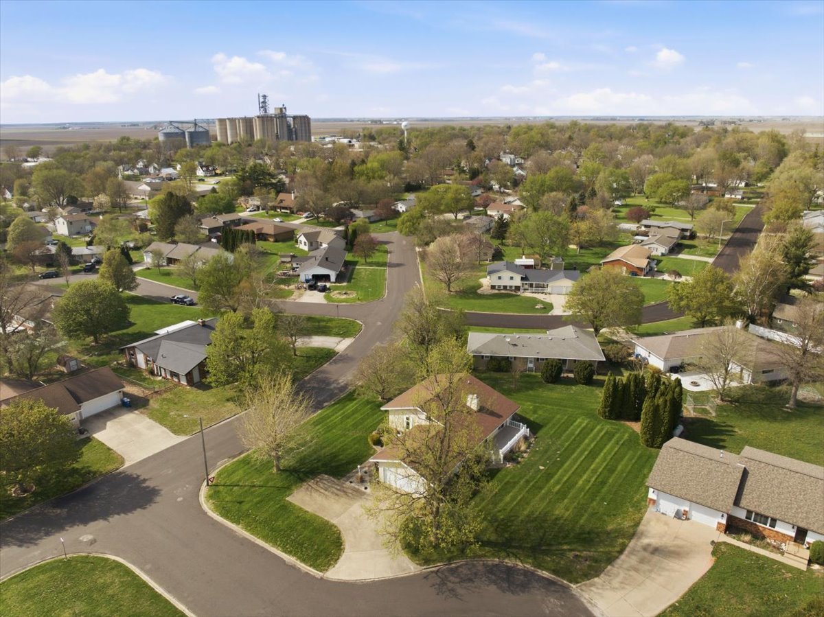 504 South School Street Minier, IL 61759 - Photo 38 of 46 an aerial view of residential houses with outdoor space