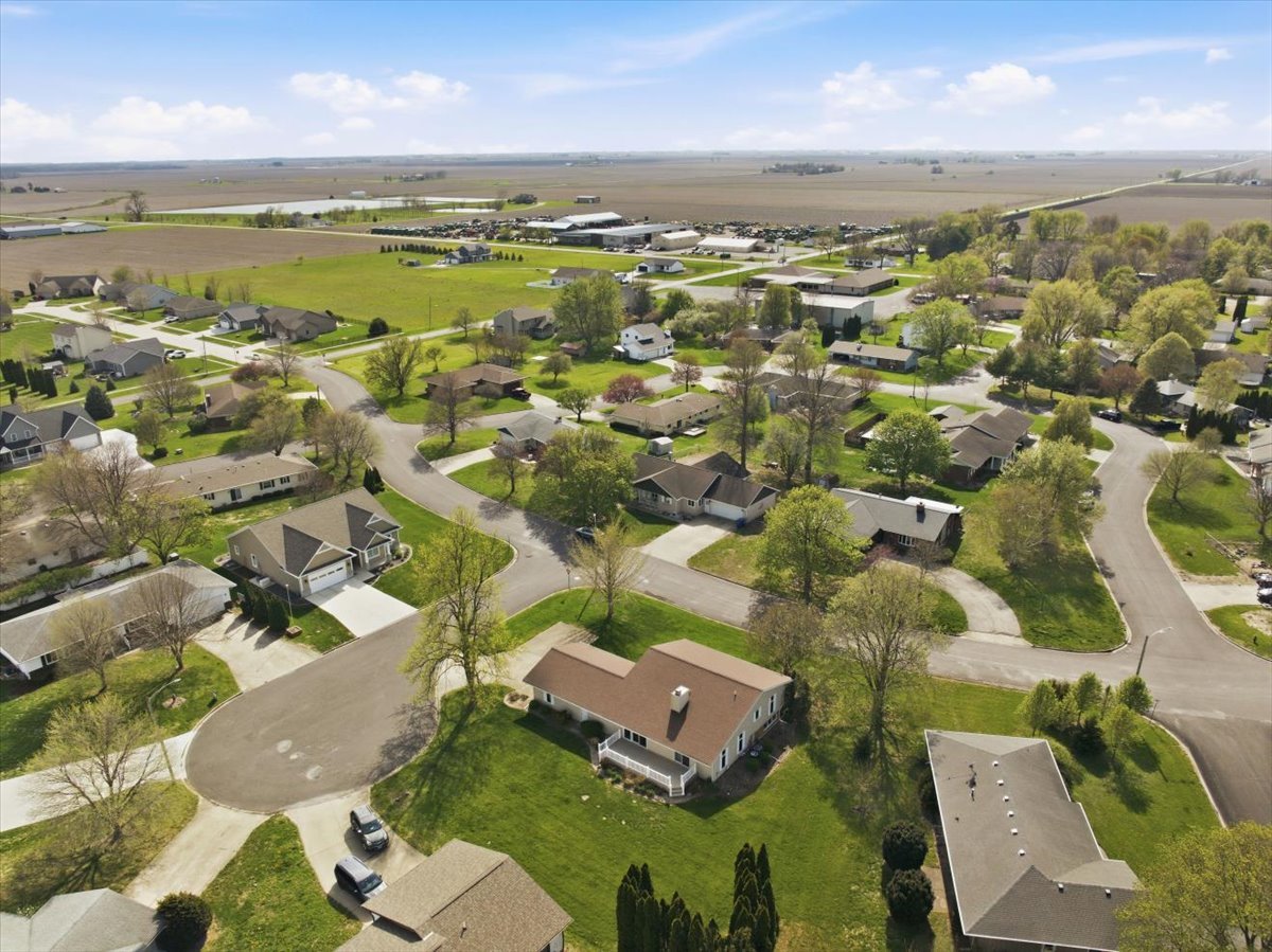 504 South School Street Minier, IL 61759 - Photo 44 of 46 an aerial view of residential building with outdoor space