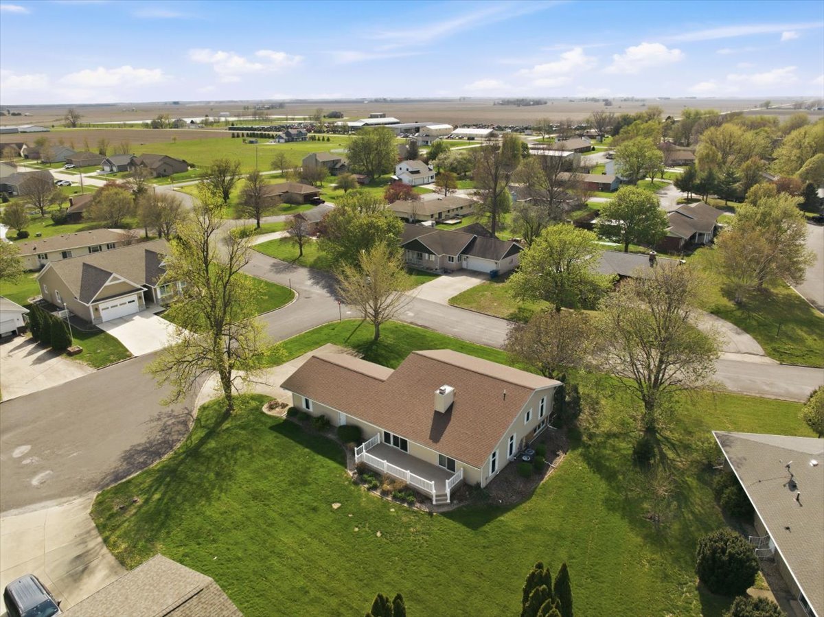 504 South School Street Minier, IL 61759 - Photo 46 of 46 an aerial view of residential houses with outdoor space and ocean view
