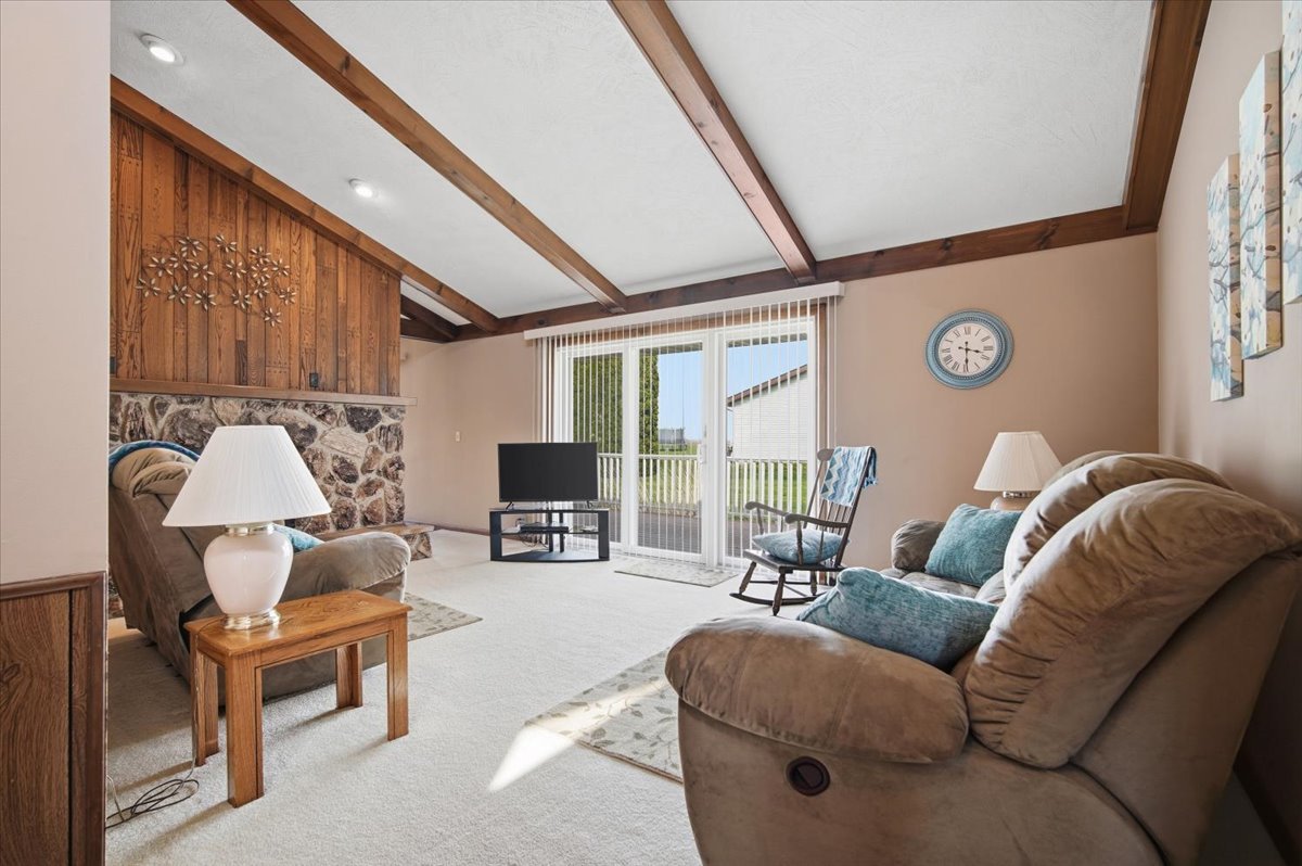 504 South School Street Minier, IL 61759 - Photo 6 of 46 a living room with furniture and a flat screen tv
