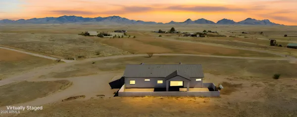 a view of an ocean and beach