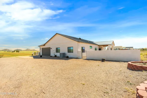 a view of a house with a outdoor space