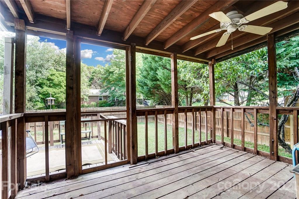 4460 Applegate Road Charlotte, NC 28209 - Photo 35 of 41 a view of porch with wooden floor in outdoor space