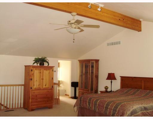 473 Hebron Road Imperial, PA 15126 - Photo 17 of 17 Exterior Front. Oak Beam at Cathedral Ceiling of Master Bedroom; Hampton Bay Ceiling Fan; Trac Lighting;
