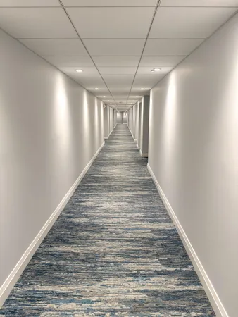 a view of a city from a balcony