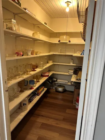 a view of a room with rack on the wall