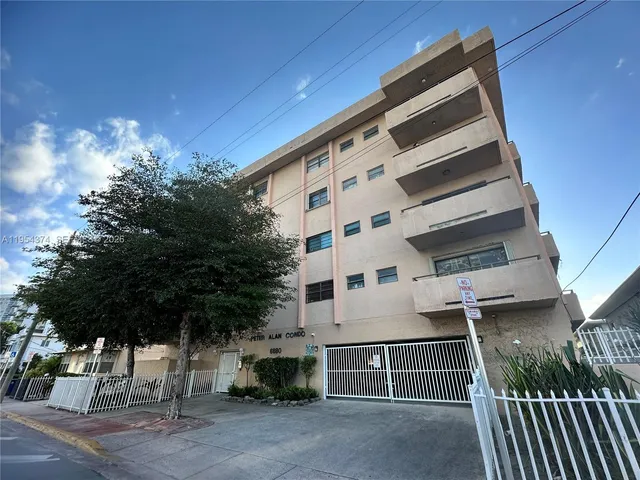a view of a building with a sink