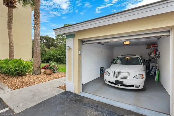 a car parked in front of a house