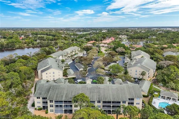 an aerial view of residential house with outdoor space