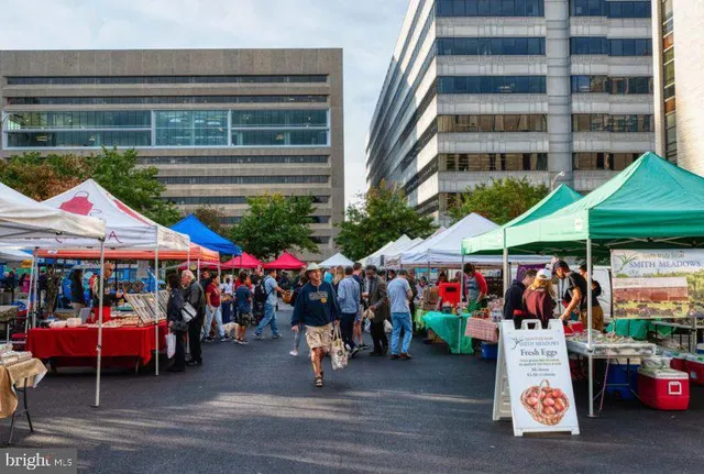 a front view of a building with street view