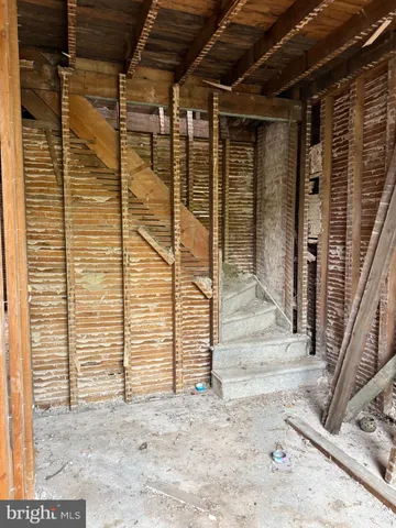 a view of wooden door