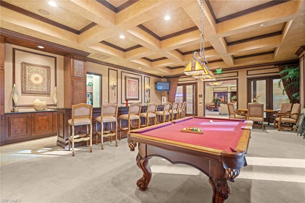 14380 Riva Del Lago Drive, Unit 802 Fort Myers, FL 33907 - Photo 34 of 49 a room with table tennis pool table and windows