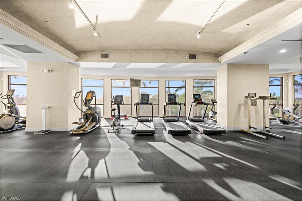14380 Riva Del Lago Drive, Unit 802 Fort Myers, FL 33907 - Photo 39 of 49 a view of a room with gym equipment