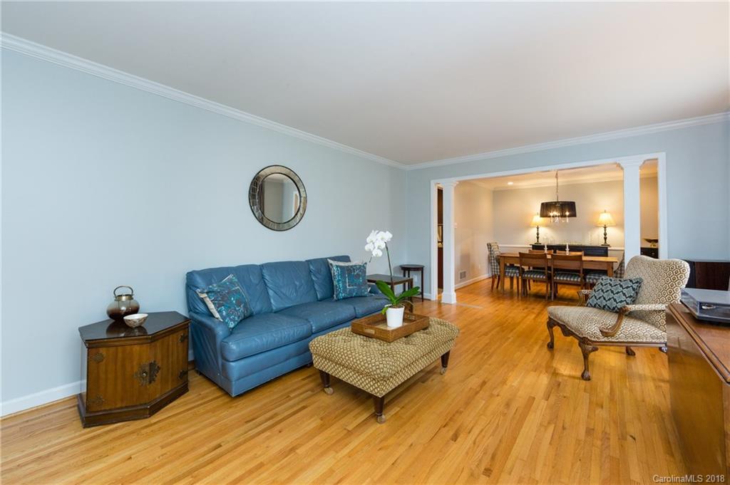 4615 Walker Road Charlotte, NC 28211 - Photo 6 of 28 a living room with furniture and a wooden floor