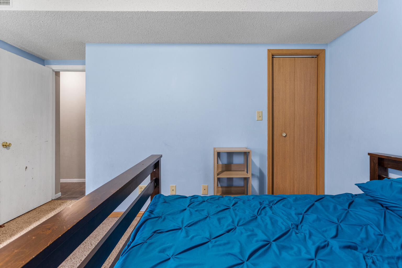504 South West Union Street Monticello, IL 61856 - Photo 28 of 35 a view of a bedroom with wooden floor and bed
