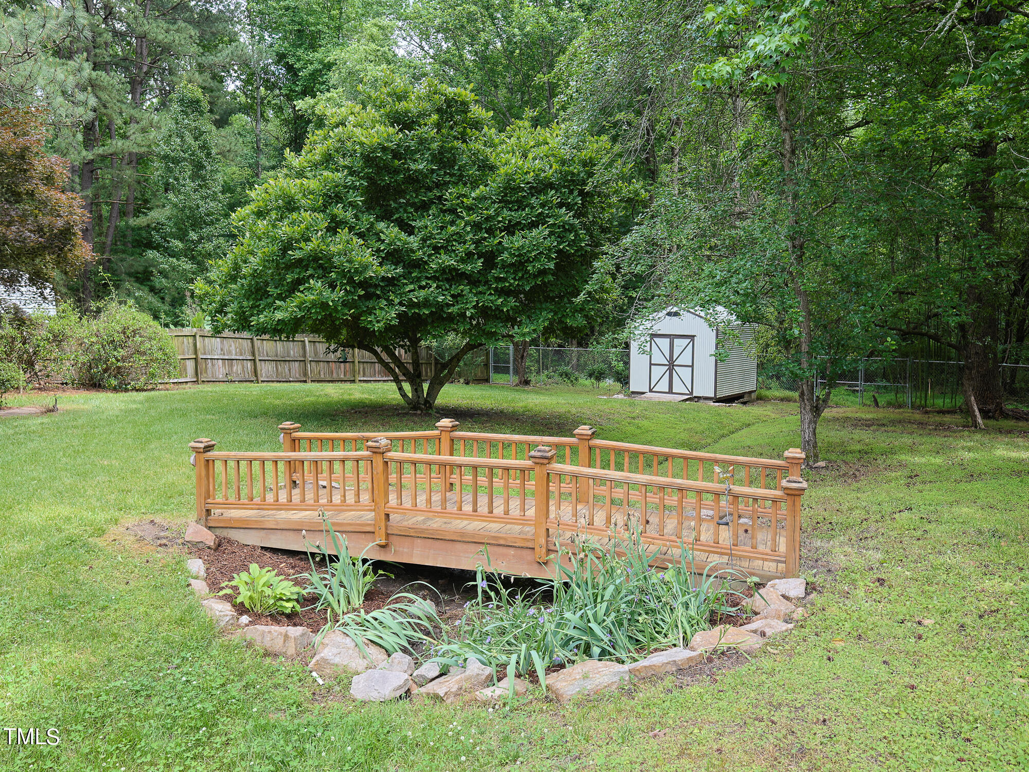 7208 Mine Shaft Road Raleigh, NC 27615 - Photo 27 of 29 Beautifully Landscaped Yard