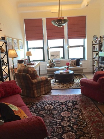 1016 West Madison Street, Unit 2S Chicago, IL 60607 - Photo 3 of 20 a living room with furniture and a large window