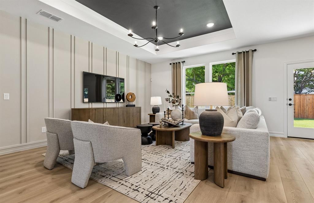 *Model Representation - Spacious gathering room with large windows