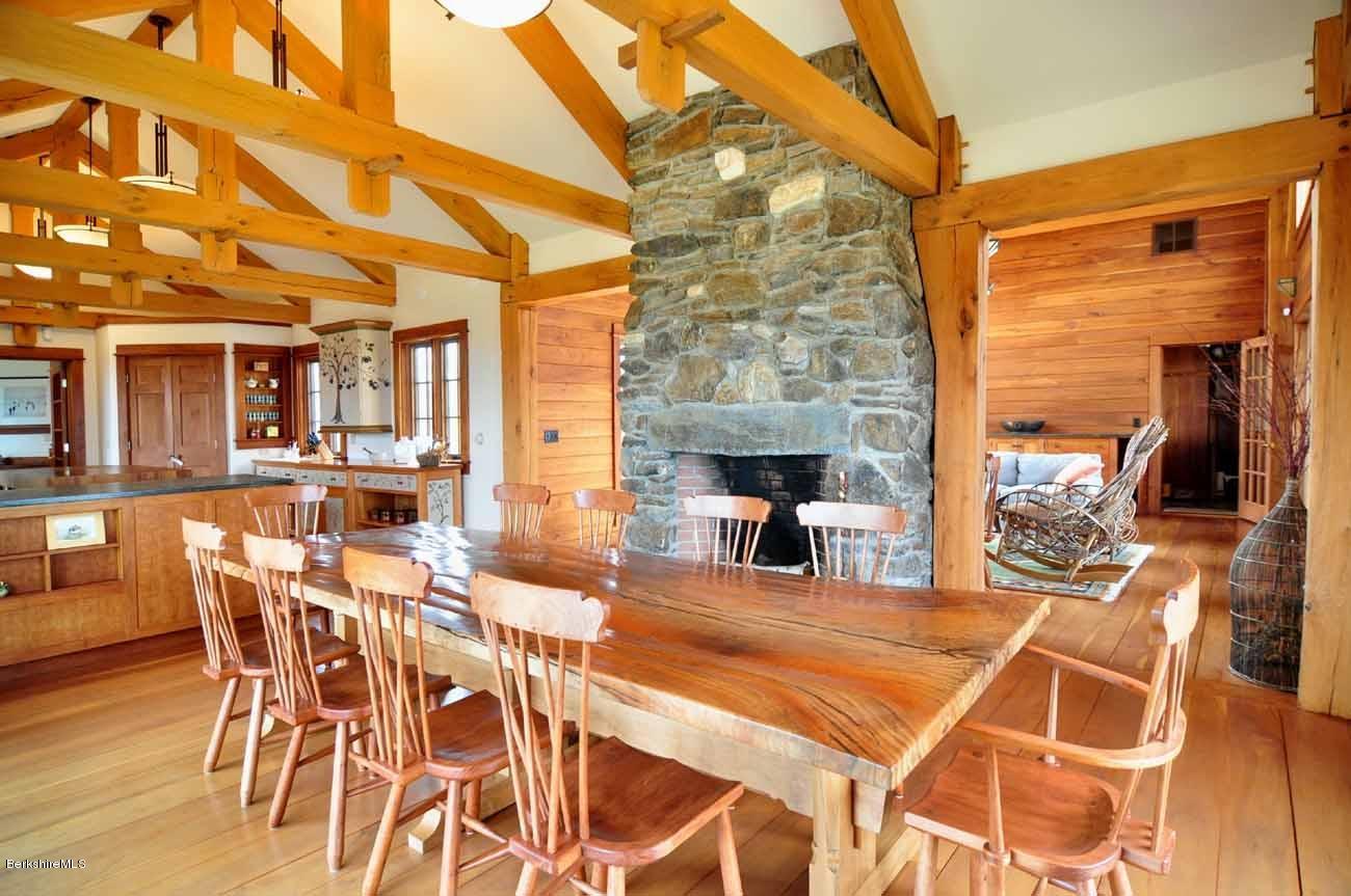 381 Leonhardt Road Becket, MA 01223 - Photo 11 of 47 a view of a dining room with furniture and wooden floor