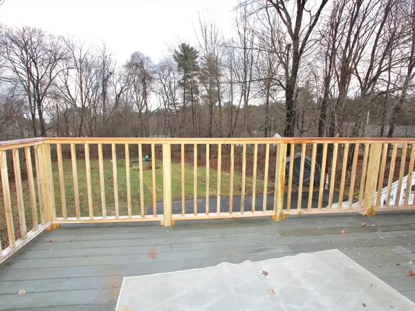 a view of wooden fence
