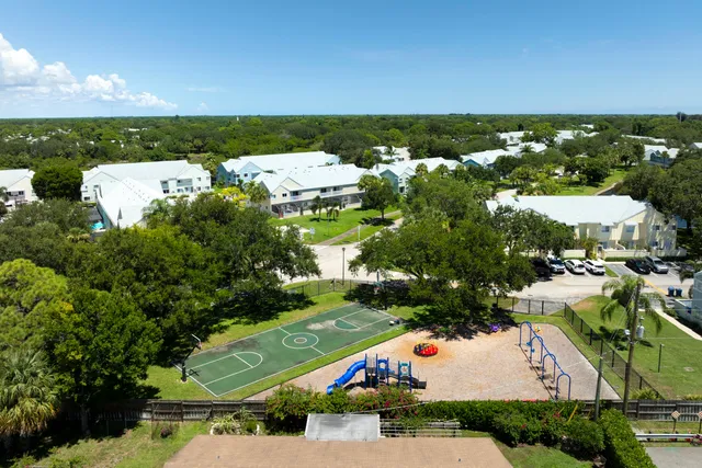 an aerial view of multiple house