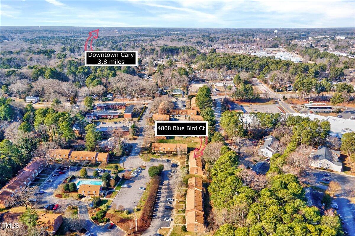 4808 Blue Bird Court, Unit D Raleigh, NC 27606 - Photo 29 of 31 a view of a city