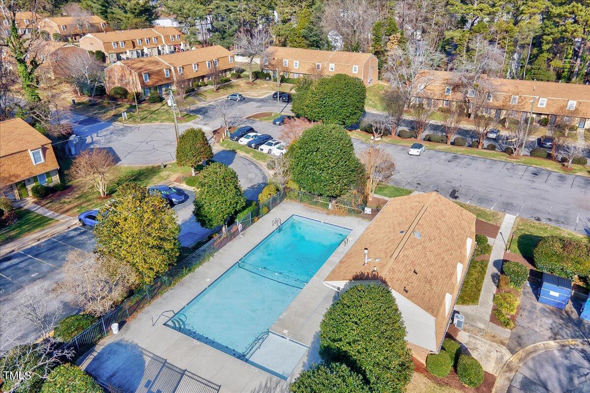 4808 Blue Bird Court, Unit D Raleigh, NC 27606 - Photo 30 of 31 an aerial view of a house