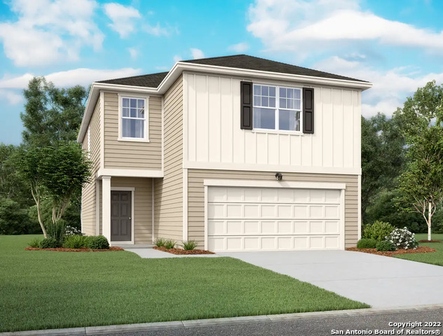 7714 Fern Hollow San Antonio, TX 78252 - Photo 1 of 1 a front view of a house with a yard and garage