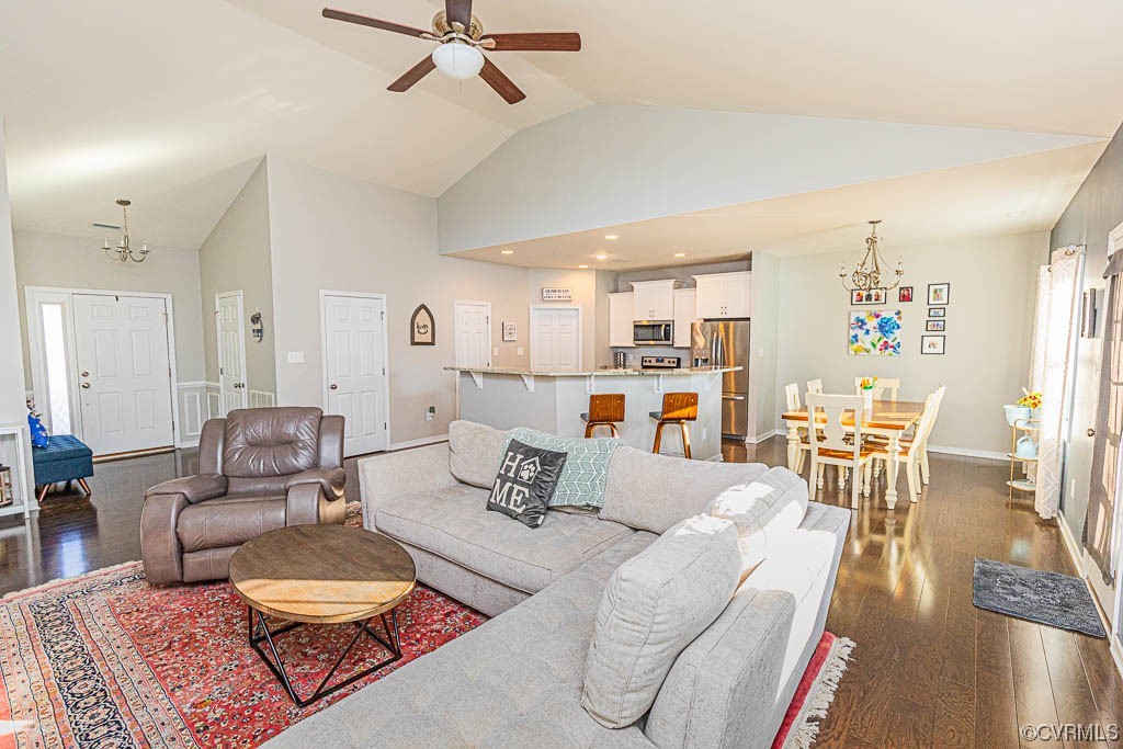 11100 Avening Road Midlothian, VA 23112 - Photo 3 of 29 a living room with furniture and a wooden floor