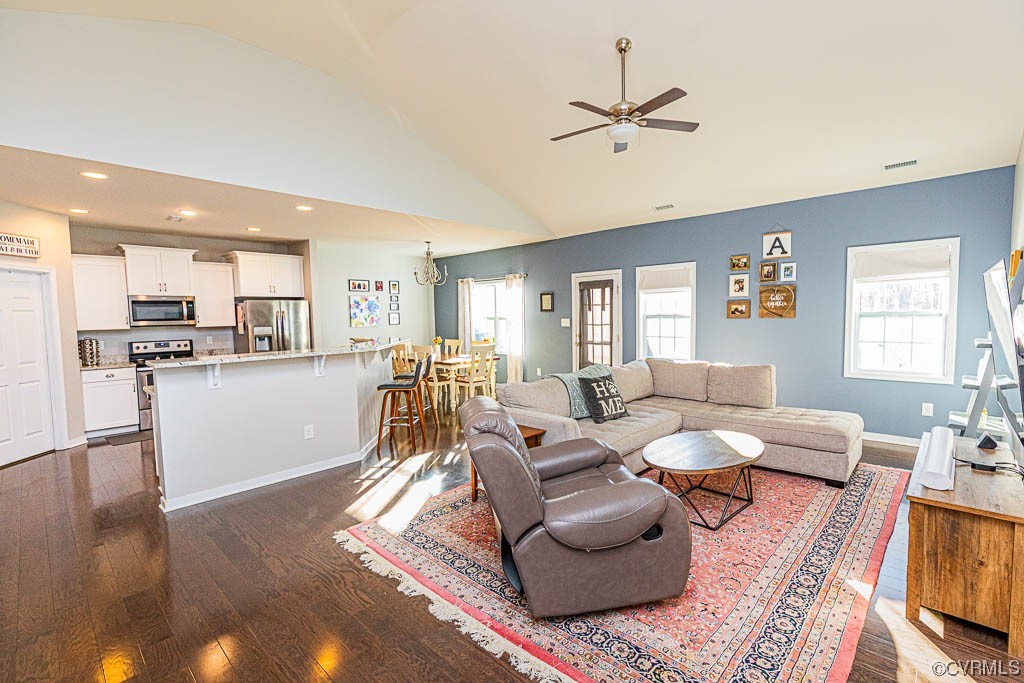 11100 Avening Road Midlothian, VA 23112 - Photo 4 of 29 a living room with furniture kitchen view and a window