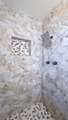 a view of a bathroom shower