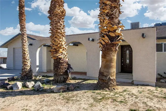 a front view of a house