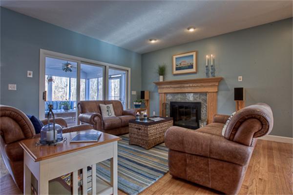 2 Split Rock Lane Hopkinton, MA 01748 - Photo 9 of 30 a living room with furniture and a fireplace
