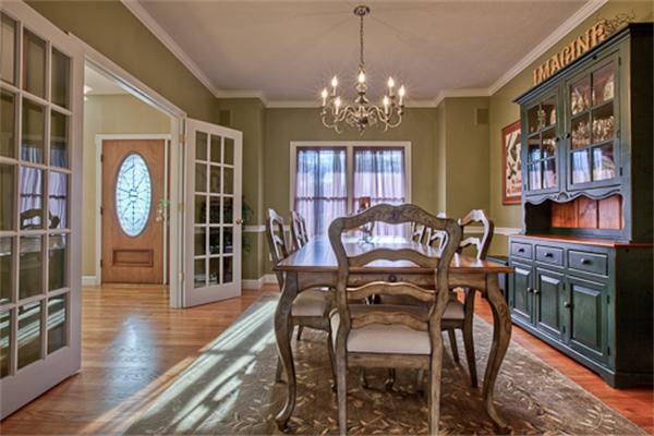 2 Split Rock Lane Hopkinton, MA 01748 - Photo 10 of 30 a view of a dining room with furniture a chandelier and wooden floor