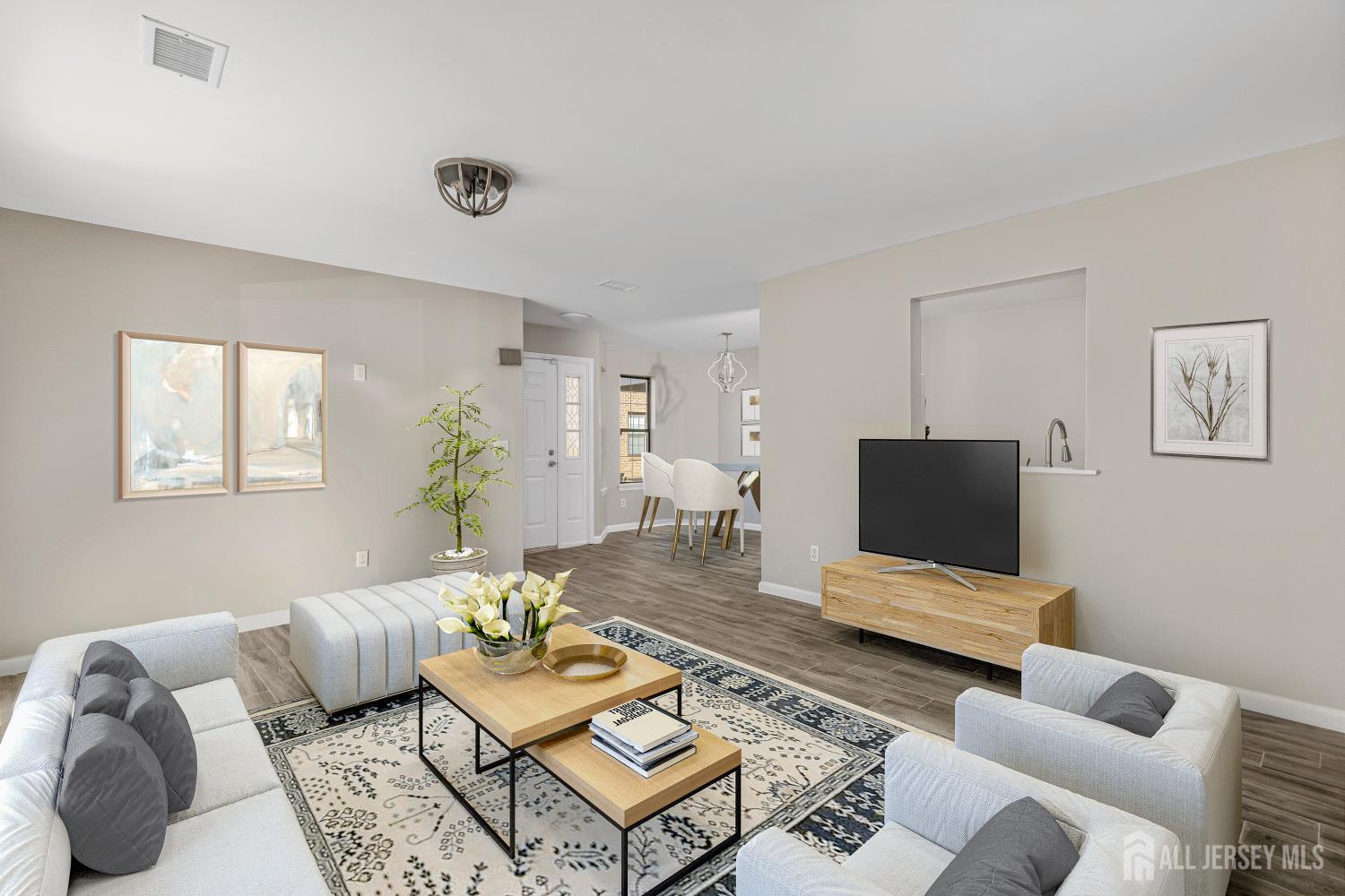 2301 Bayhead Drive Parlin, NJ 08859 - Photo 4 of 18 a living room with furniture and a flat screen tv