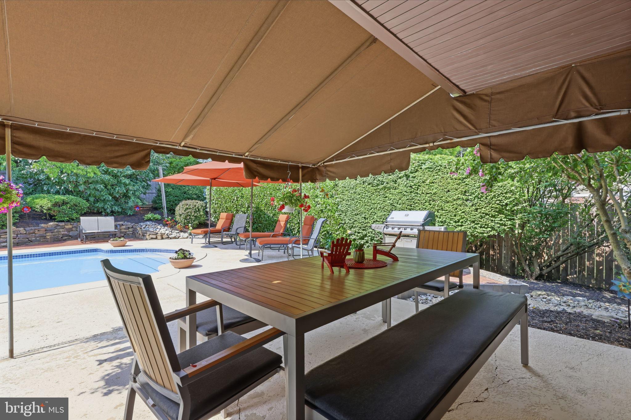 3794 Ridgeview Road Huntingdon Valley, PA 19006 - Photo 6 of 63 Patio w/ Awning