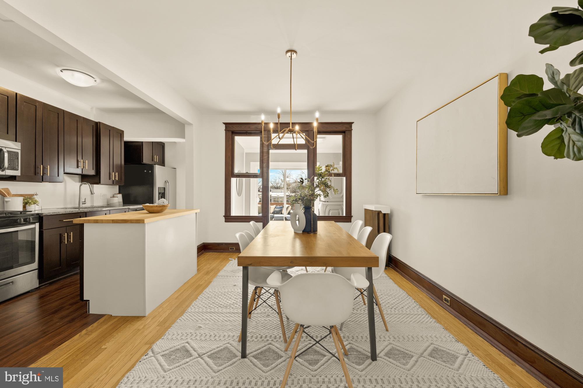 720 Webster Street Northwest Washington, DC 20011 - Photo 9 of 51 a view of a dining room with furniture window and outside view