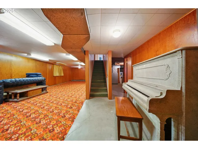 a room with furniture