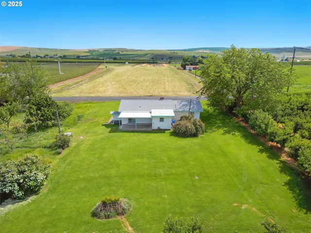 a view of a lake with a city