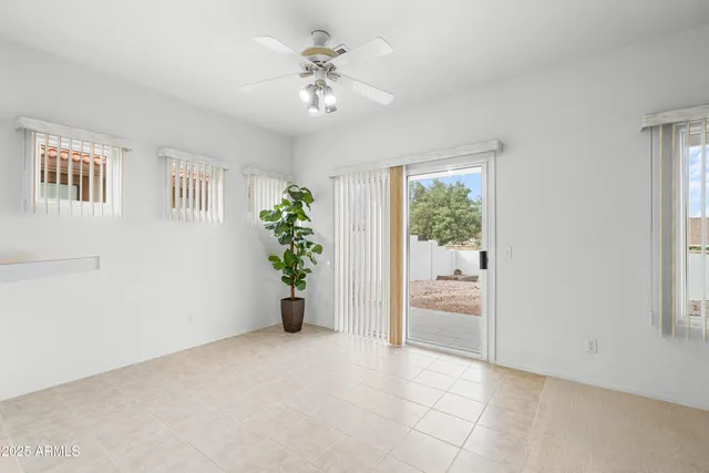 a view of a kitchen with furniture and a kitchen