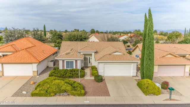 front view of a house with a street