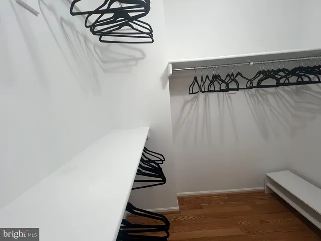 a view of a walk in closet